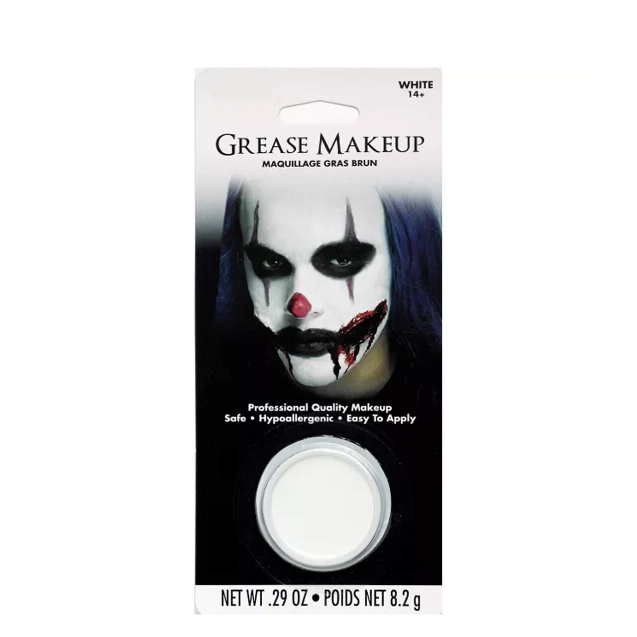 White Grease Makeup Long-Lasting Face & Body Paint for Costume and Theatrical Use